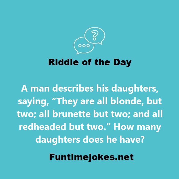 a man describes his daughters saying answer