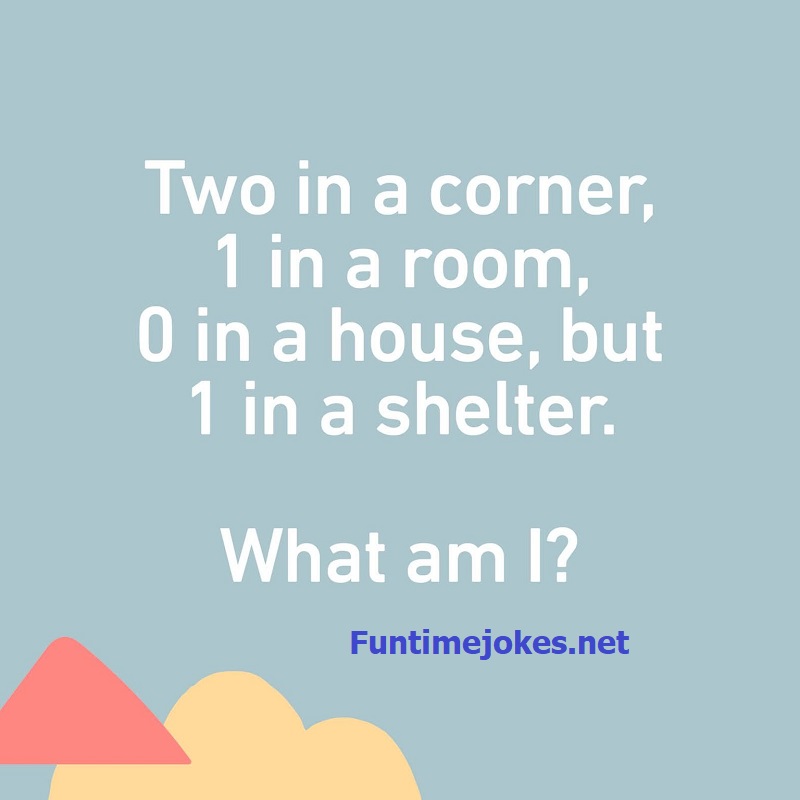 Two in a corner, 1 in a room