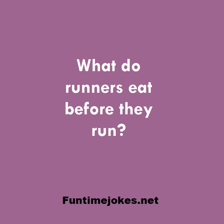 What do runners eat before they run?