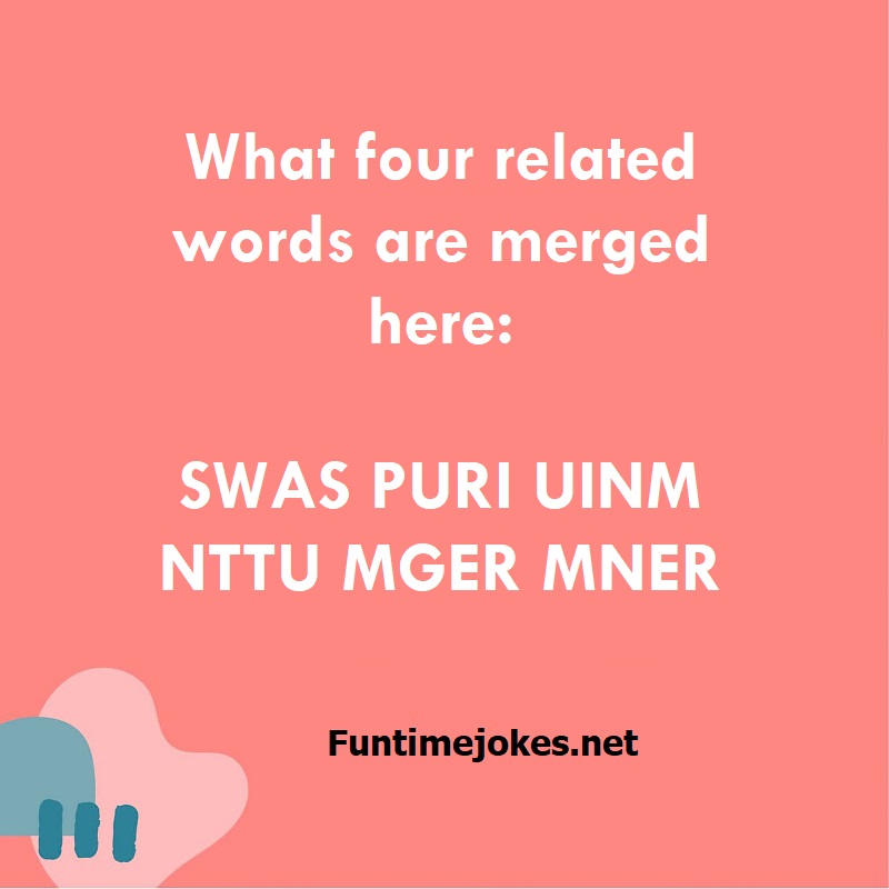 What four related words are merged here: SWAS PURI UINM NTTU MGER MNER
