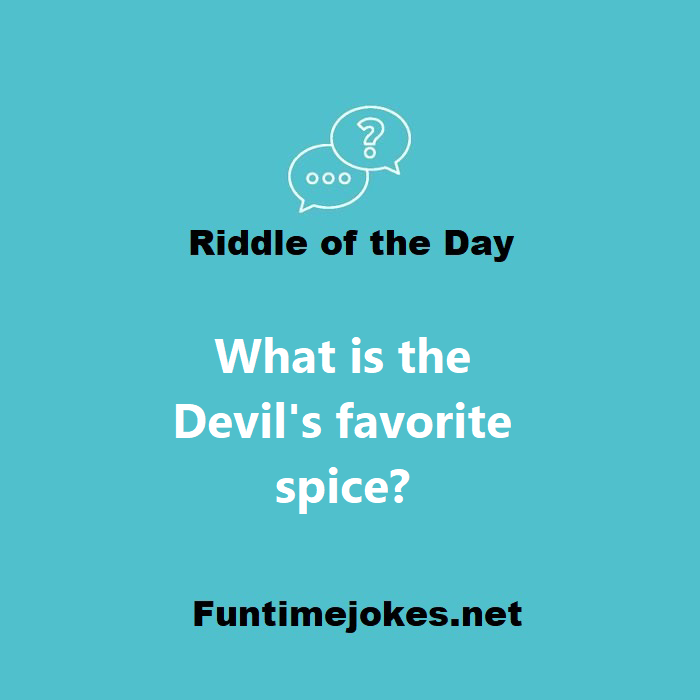 What is the Devils favorite spice?
