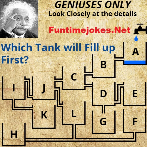 Which Tank Will Fill Up First – Answer