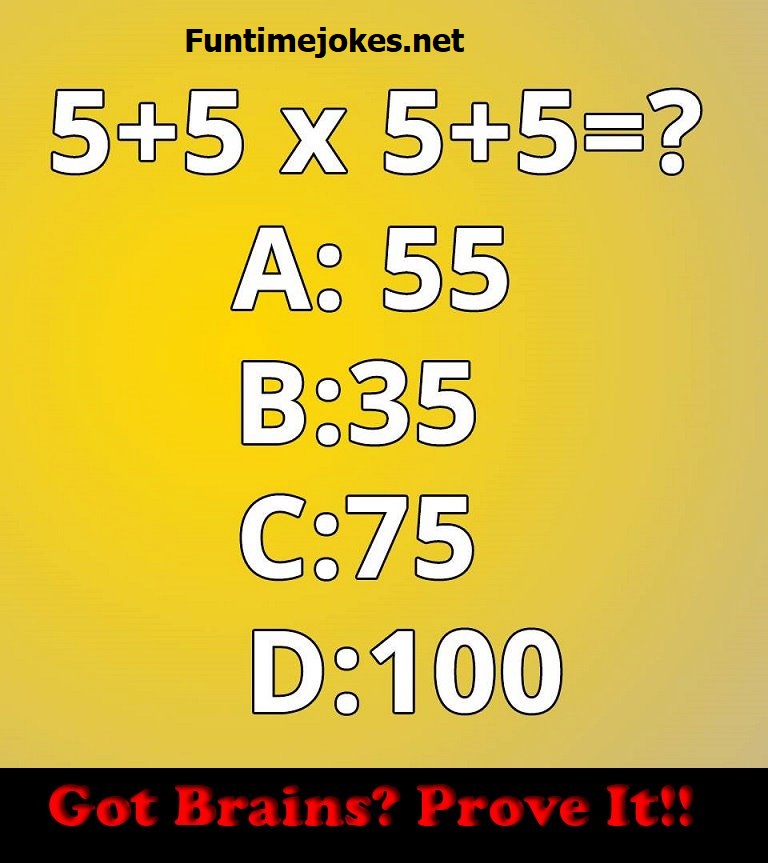 5+5×5+5= answer math riddle
